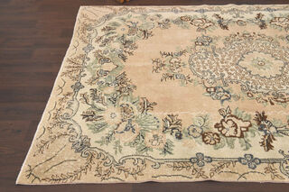 Oriental Oushak Vintage Area Rug - Thumbnail