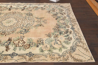 Oriental Oushak Vintage Area Rug - Thumbnail