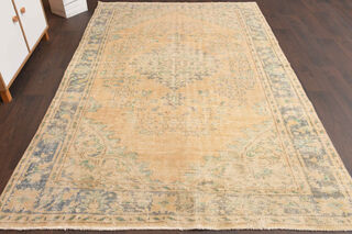 Oriental Vintage Oushak Area Rug - Thumbnail