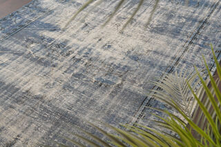 Blue Turkish Anatolian Vintage Area Rug - Thumbnail