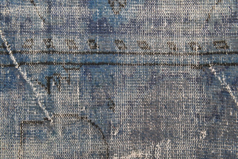 Blue Turkish Anatolian Vintage Area Rug