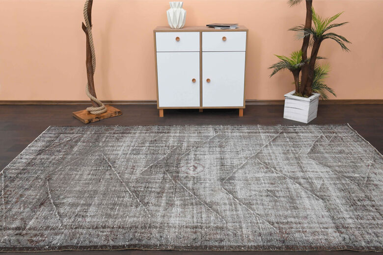 Antique Vintage Anatolian Floral Area Rug
