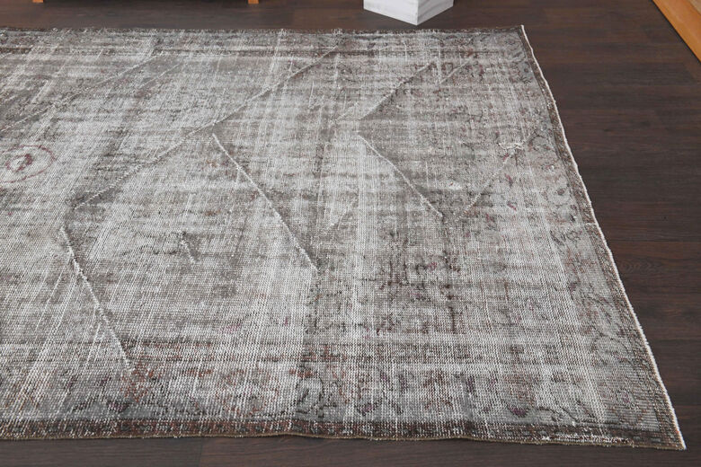 Antique Vintage Anatolian Floral Area Rug