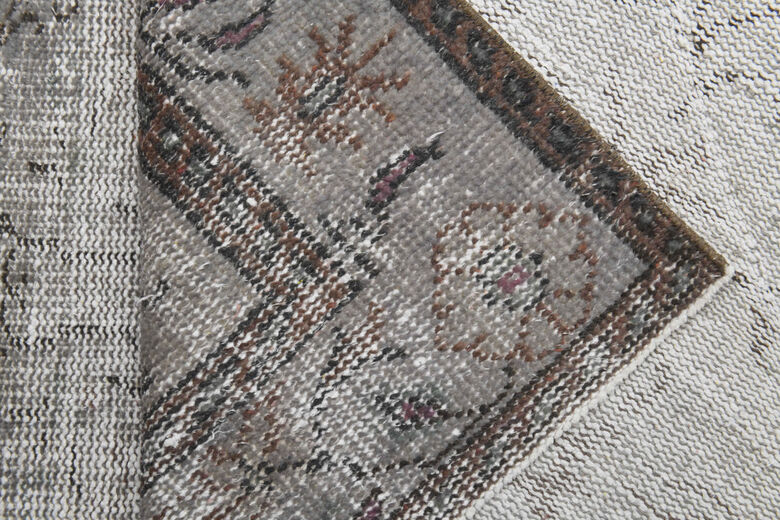 Antique Vintage Anatolian Floral Area Rug