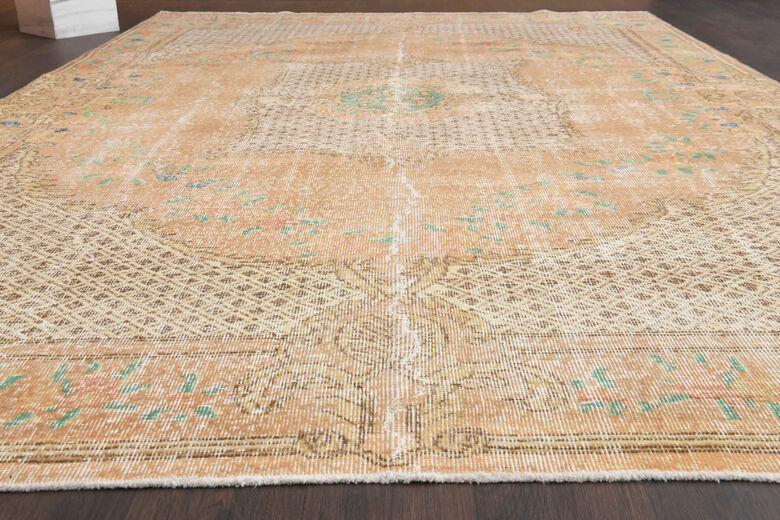 1960s Vintage Large Area Rug