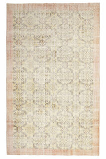 Bordered Antique Ikat Area Rug - Thumbnail