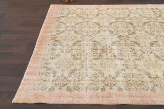 Bordered Antique Ikat Area Rug - Thumbnail