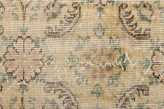 Bordered Antique Ikat Area Rug - Thumbnail