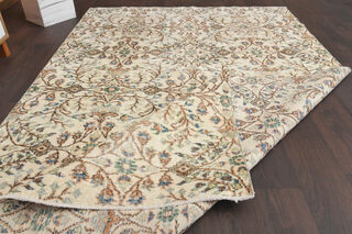 5x8 Vintage Turkish Area Rug - Thumbnail