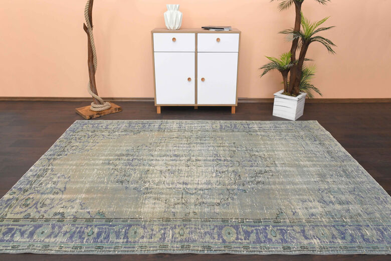 Vintage Oriental Area Rug - 1960s -