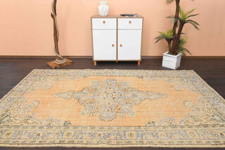 Vintage Oriental Oushak Rug - Thumbnail