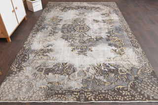 Distressed Oriental Vintage Area Rug - Thumbnail