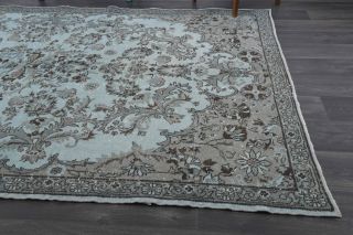 Oriental Blue Turkish Area Rug - Thumbnail