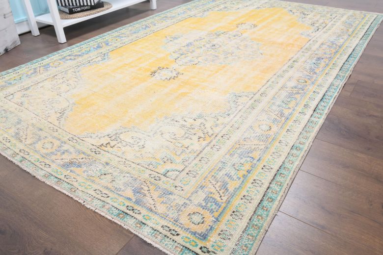 Vintage Anatolian Oriental Area Rug