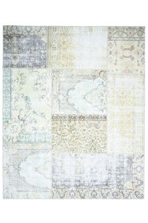 Neutral Patchwork Area Rug - Thumbnail