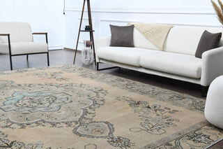 Persian Vintage Oversized Area Rug - Thumbnail