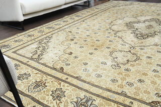 Neutral Persian Vintage Carpet - Thumbnail