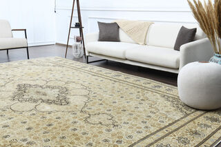 Neutral Persian Vintage Carpet - Thumbnail