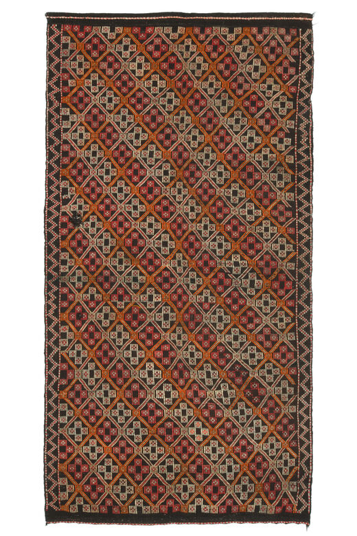 Vintage Flatweave Wide Runner Rug