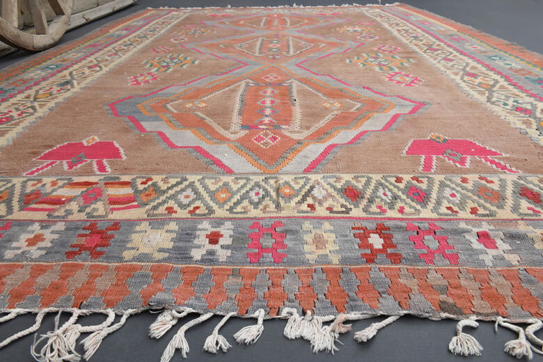 Vintage Oversized Kilim Rug