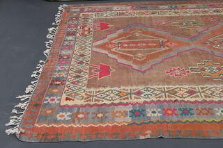 Vintage Oversized Kilim Rug - Thumbnail