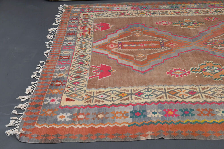 Vintage Oversized Kilim Rug