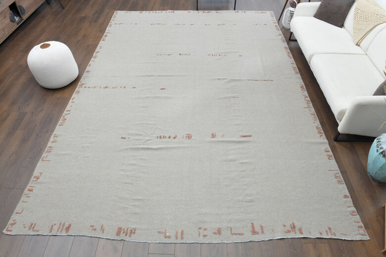 Vintage Oversized Area Hemp Rug