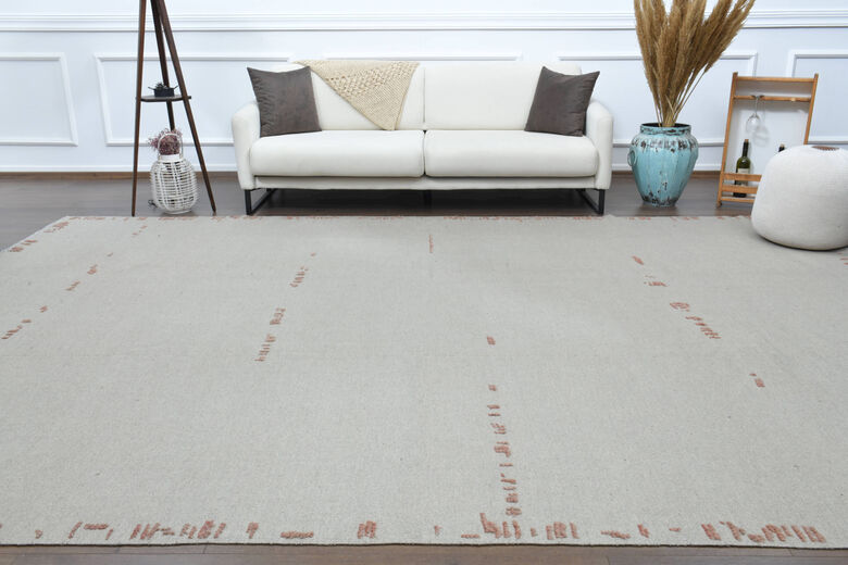 Vintage Oversized Area Hemp Rug