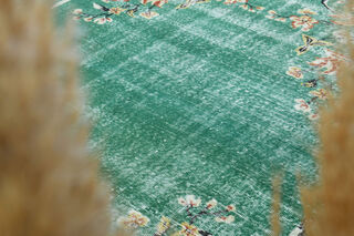 Vintage Green Area Rug - Thumbnail