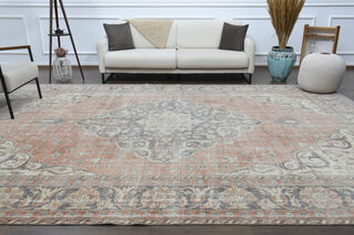 Oriental Oversized Antique Rug - Thumbnail