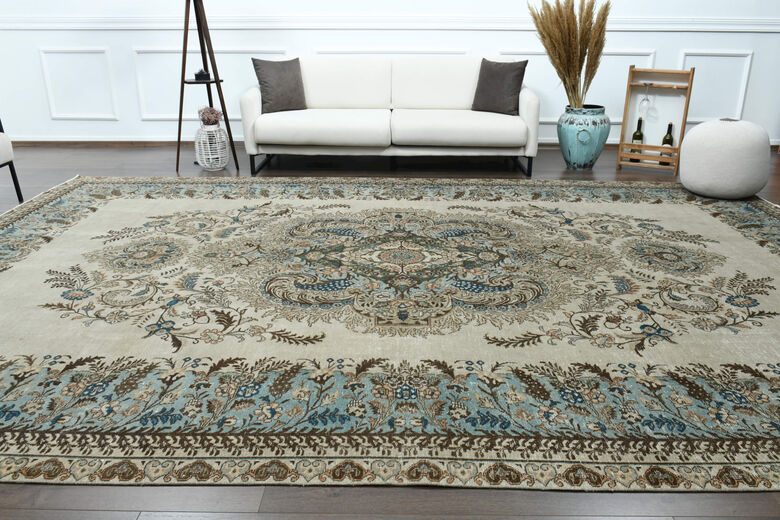 Vintage Oversized Area Anatolian Rug