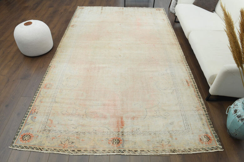 Distressed Antique Area Rug