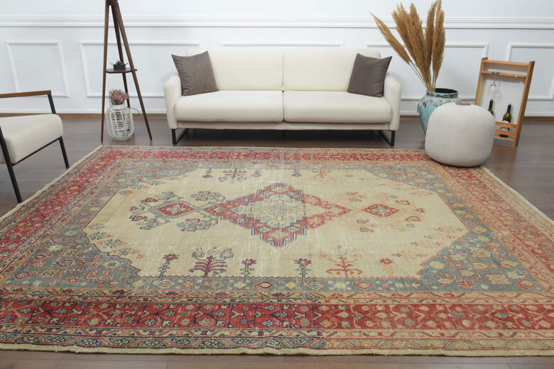 Rare Find, Antique Oversized Area Anatolian Rug