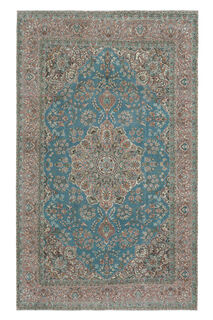 Unique Vintage Blue 7x11 Rug - Thumbnail