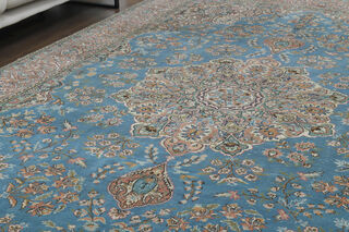 Unique Vintage Blue 7x11 Rug - Thumbnail