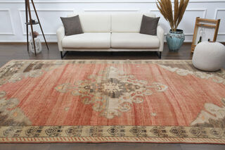 Rare Oriental Turkish Area Rug - Thumbnail