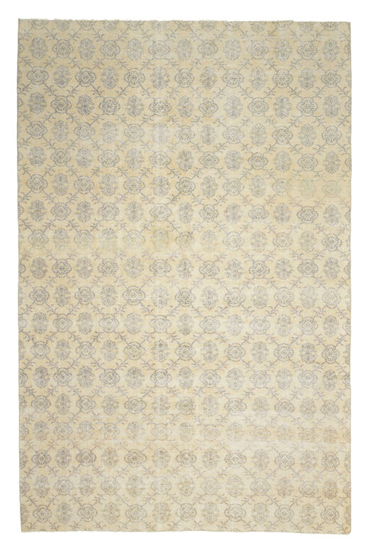 7x11 Handmade Vintage Neutral Rug