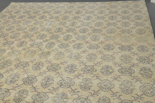 7x11 Handmade Vintage Neutral Rug - Thumbnail