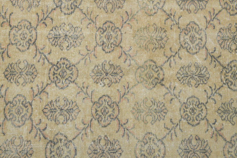 7x11 Handmade Vintage Neutral Rug