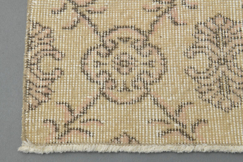 7x11 Handmade Vintage Neutral Rug