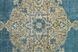Oversize Blue Oriental Vintage Rug - Thumbnail