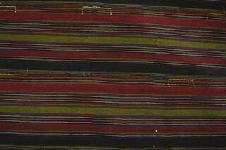 Vintage Oversized Striped Rug - Thumbnail