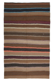 Striped Vintage Kilim Rug - Thumbnail