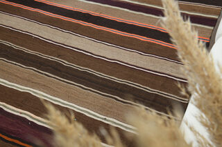 Striped Vintage Kilim Rug - Thumbnail