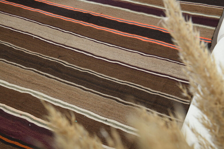 Striped Vintage Kilim Rug