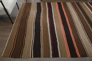 Striped Vintage Kilim Rug - Thumbnail