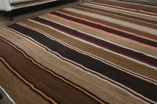 Striped Vintage Kilim Rug - Thumbnail