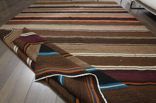 Striped Vintage Kilim Rug - Thumbnail