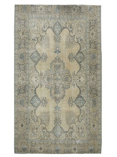 Brown Green Vintage Area Rug - Thumbnail