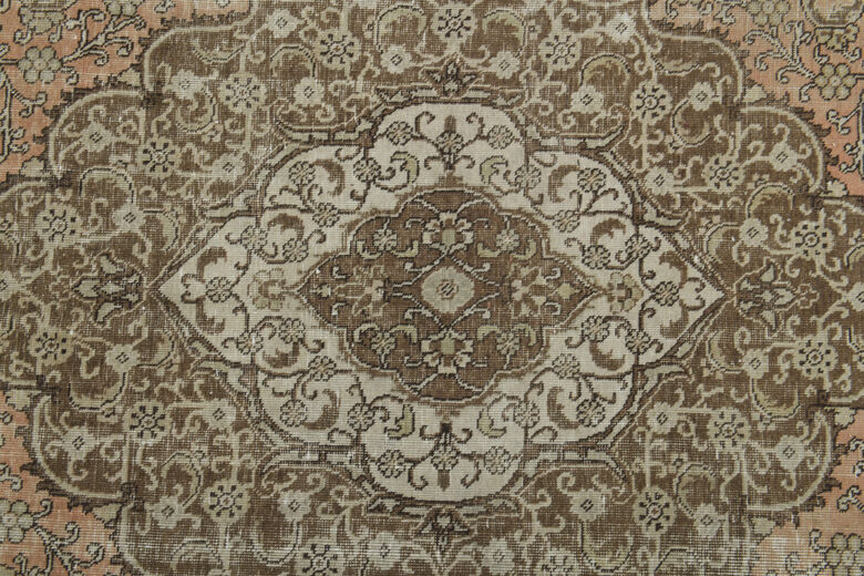 Orange Brown Area Rug